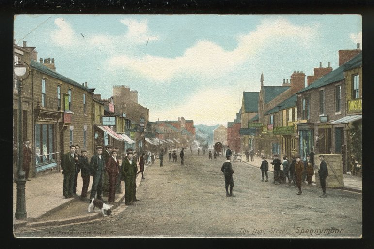 Spennymoor High Street before the arrival of the motor car